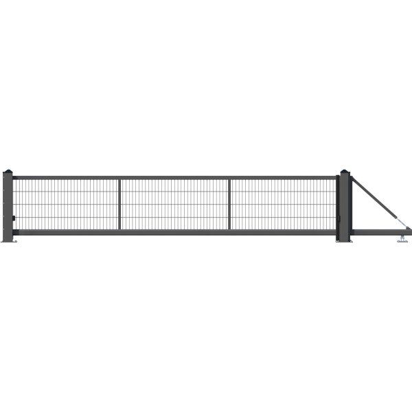 GAH Alberts Schiebetor Lektor Freitragend DS-GM 500 x 140 cm Anthrazit