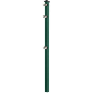 RoTaPlastes Pfosten DSM m. Konterplatte Grün 220 cm x 6 cm x 4 cm