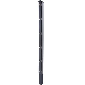 RoTaPlastes Pfosten DSM m. Abdeckprofil Anthrazit 180 cm x 6 cm x 4 cm