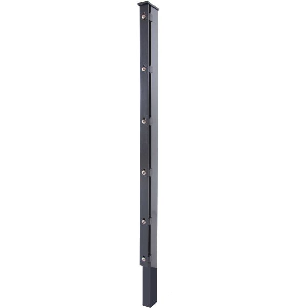 RoTaPlastes Pfosten DSM m. Abdeckprofil Anthrazit 240 cm x 6 cm x 4 cm