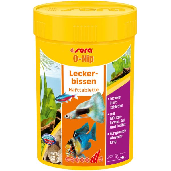 Sera Fisch-Tablettenfutter O-Nip Nature 100 ml 100 Tabs (60 g)