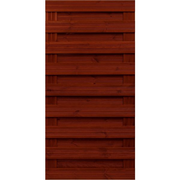 Andrewex Sichtschutzzaun-Element Goch Braun lasiert 180 cm x 90 cm FSC®