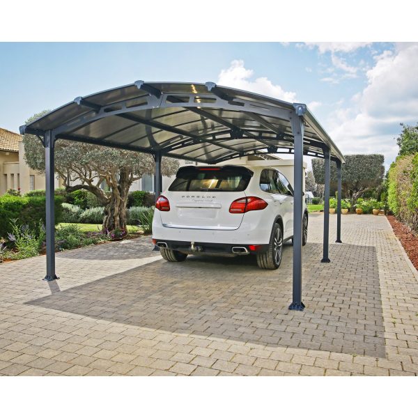 Palram - Canopia Carport Arcadia 6400 Anthrazit 360 cm x 650 cm