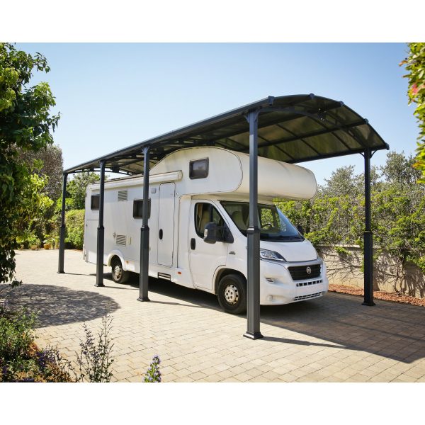 Palram - Canopia Carport Arcadia Alpine 8500 Anthrazit 360 cm x 900 cm