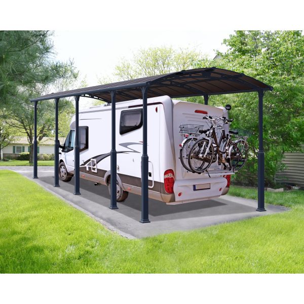 Palram - Canopia Carport Arcadia Alpine 10600 Anthrazit 360 cm x 1100 cm