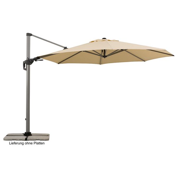 Schneider Ampelschirm Bermuda Natur Ø 350 cm