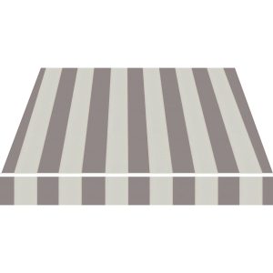 Spettmann Halbkassettenmarkise Sky Klassik 300 x 250 cm Beige-Grau Streifen Weiß