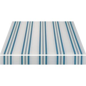Spettmann Halbkassettenmarkise Sky Klassik 300 x 250 cm Blau-Grau Gestreift Weiß