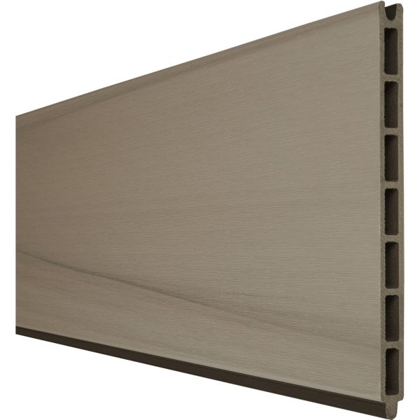 GroJa Solid Grande Einzelprofil Steckzaun 180 x 253 cm Bi-Color Braun