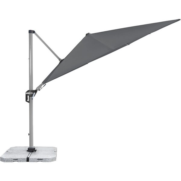 Doppler Ampelschirm Active II 260 cm x 350 cm Anthrazit mit Kurbelmechanik