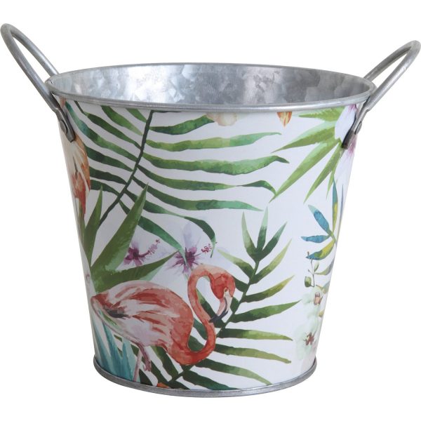 Metalltopf Flamingo 13 cm x Ø 14 cm