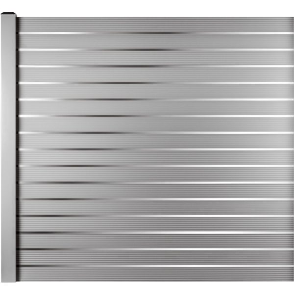 Pura Folge-Set RAL 9006 Silbergrau aus Aluminium 207 cm x 180 cm