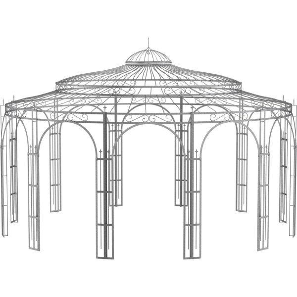 Eleo Pavillon Toskana 340 cm x Ø 550 cm Feuerverzinkt