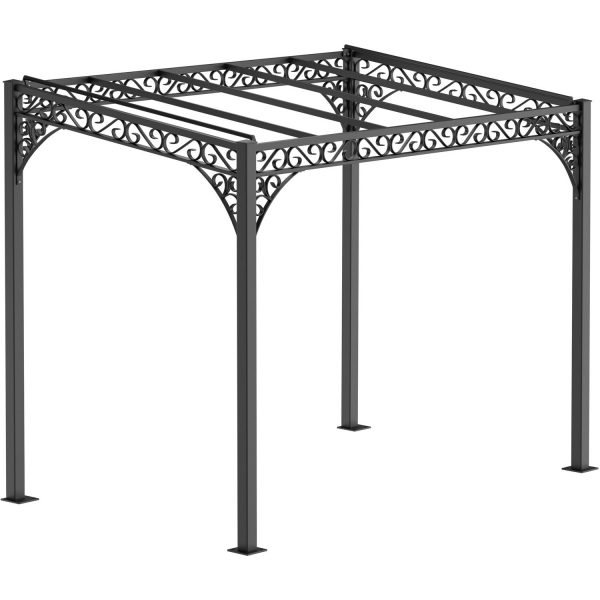 Eleo Pergola Elba Pulverbeschichtet Schwarz