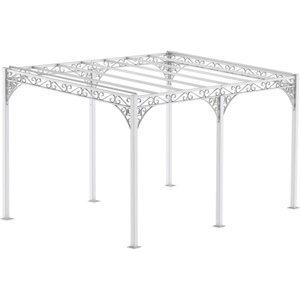 Eleo Pergola Sardegna Pulverbeschichtet Weiß