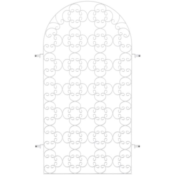 Eleo Rankgitter Rosa 200 cm x 110 cm Weiß