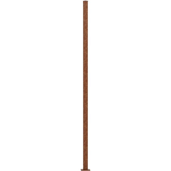 Eleo Pfosten für Sichtschutz 228 cm x 5 cm Cortenstahl